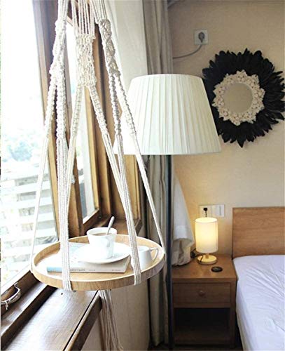 Schweberegale Balkon TableHanging Tabelle Blumen- Anlage anzeigen Weaving Beistelltisch Rack- Shelf Balkontisch Bar Terrasse Geländer Esstisch Garten Terassenmöbel von BOFIBO