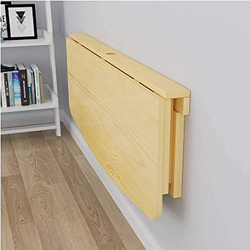 Schweberegale Folding Wand- Klapptisch Kiefernholz Wand- Stehtische Home Office Tisch, Schreibtisch, Arbeitsplatz-Computer- Schreibtisch mit Abstellflächen, Schreibtisch Jochbrücke(120x40cm47x16in) von BOFIBO