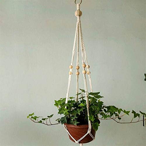 Schweberegale Heiße Handarbeit Makramee Pflanze Aufhänger Blume/Topf Aufhänger for die Wanddekoration Garten Count(020) von BOFIBO