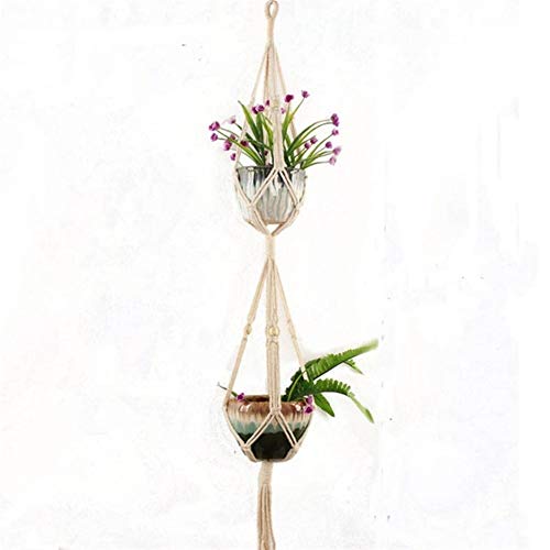 Schweberegale Heiße Handarbeit Makramee Pflanze Aufhänger Blume/Topf Aufhänger for die Wanddekoration Garten Count(021) von BOFIBO