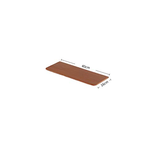 Schweberegale Schwimmdock Regale Holz der Wand befestigtes Regal Rustikal Regale festes Metall Wandregal for Schlafzimmer, Badezimmer, Wohnzimmer, Küche, Arbeitszimmer, Waschküche, usw.(Red,40*16cm) von BOFIBO