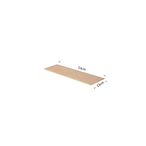 Schweberegale Schwimmdock Regale Holz der Wand befestigtes Regal Rustikal Regale festes Metall Wandregal for Schlafzimmer, Badezimmer, Wohnzimmer, Küche, Arbeitszimmer, Waschküche, usw.(Wood color,53* von BOFIBO