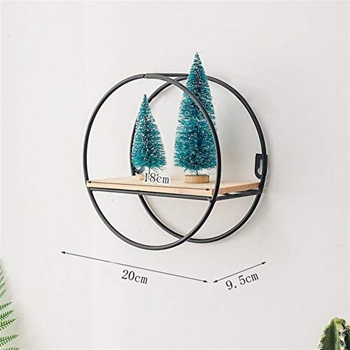 Schweberegale Wand Clapboard Hot Holz Gold- Storage Racks hängen Dekor- Aufbewahrungsbehälter Blumentopf Haus Storage Rack Wand Buchfiguren Display- Crafts Regale(B) von BOFIBO
