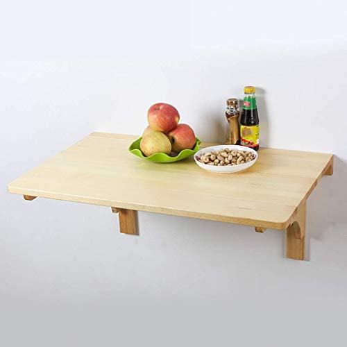 Schweberegale Wand- Folding Klapptisch Küche Pine Wood Esstisch Workbench Computer- Schreibtisch Kindertisch Haus Küche Schlafzimmer Büro Bad Balkon(100x50cm39x20in) von BOFIBO