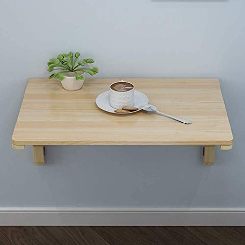 Schweberegale Wand- Folding Klapptisch Küche Pine Wood Esstisch Workbench Computer- Schreibtisch Kindertisch Haus Küche Schlafzimmer Büro Bad Balkon(70 * 50cm/28 * 20in) von BOFIBO