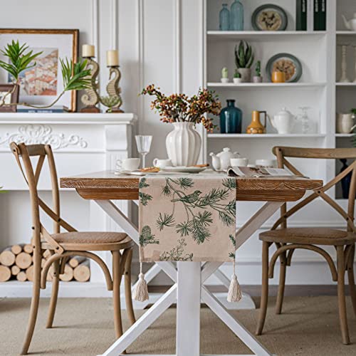 Tischläufer Home Tischwäsche Dekorative Luxus Gestreiften Patchwork Tisch Läufer Mit Quasten for Home Wohnzimmer Schlafzimmer Kunst Dekor Hochzeitsfeier Für Partys, Hochzeiten, Esstische(A,33*300cm) von BOFIBO