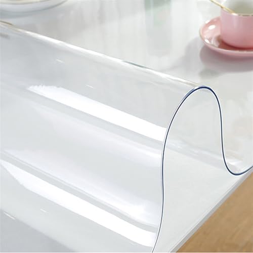 Transparente Plastiktischdecke Weiche Glastischdecke Transparente PVC-Tischmatte Wasserdicht und ölbeständig Küchentischabdeckung Zhuo-Abdeckung Weiches Silikon waschbar(Transparent 1mm,60 x 120cm) Transparente Plastiktischdecke Weiche Glastischdecke Transparente PVC-Tischmatte Wasserdicht und ölbeständig Küchentischabdeckung Zhuo-Abdeckung Weiches Silikon waschbar(Transparent 1mm,60 x 120cm) von BOFIBO