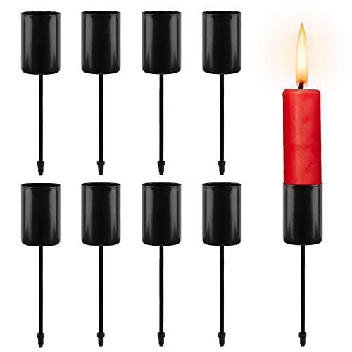 8er Set Kerzenhalter Adventskranz Stabkerzen Kerzenständer Stabkerzen Kerzenstecker Adventskranz Stabkerzenhalter für DIY Adventsgirlande Blumentopf Weihnachtsdekoration von BOFUNX