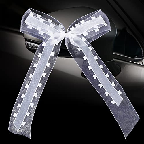 BOFUNX 10 Stücke Autoschleifen Hochzeit Weiß Antennenschleifen mit Herzen Hochzeitsschleifen Hochzeitsdeko Autoschmuck Geschenkschleife BOFUNX 10 Stücke Autoschleifen Hochzeit Weiß Antennenschleifen mit Herzen Hochzeitsschleifen Hochzeitsdeko Autoschmuck Geschenkschleife von BOFUNX