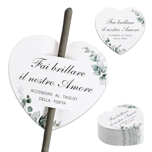BOFUNX 100pcs Wunderkerzen Halter Wunderkerzenschilder Hochzeit Etiketten Hochzeitsdeko Gastgeschenke BOFUNX 100pcs Wunderkerzen Halter Wunderkerzenschilder Hochzeit Etiketten Hochzeitsdeko Gastgeschenke von BOFUNX