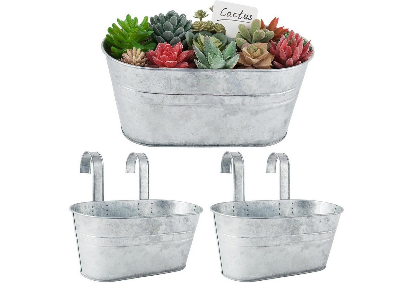 BOFUNX Blumentopf 2er Set Vintage Hängetöpfe Blumentopf mit Haken für Balkon und Garten BOFUNX Blumentopf 2er Set Vintage Hängetöpfe Blumentopf mit Haken für Balkon und Garten von BOFUNX