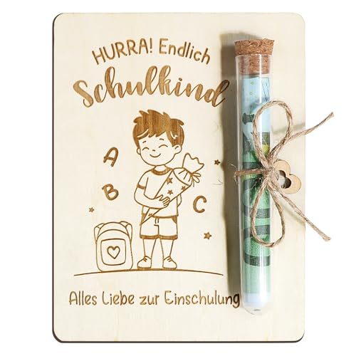 BOFUNX Einschulung Geschenk Hurra Endlich Schulkind Geldgeschenk Holz Schulanfang Geschenke für Jungen Einschulung Schulanfang Schulkind Geschenke Schutag Schultüte Füllung Einschulung Party Deko BOFUNX Einschulung Geschenk Hurra Endlich Schulkind Geldgeschenk Holz Schulanfang Geschenke für Jungen Einschulung Schulanfang Schulkind Geschenke Schutag Schultüte Füllung Einschulung Party Deko von BOFUNX