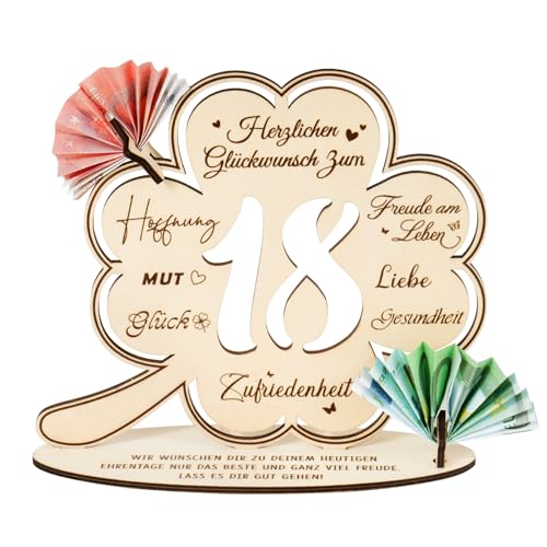 BOFUNX Geldgeschenke zum 18. Geburtstag Mädchen Jungen Holz Verpackung Geschenke 18 Geburtstag Jungen Mädchen Holz Schild Gästebuch Geburtstagsgeschenk 18 Geburtstag Geschenk Tischdeko BOFUNX Geldgeschenke zum 18. Geburtstag Mädchen Jungen Holz Verpackung Geschenke 18 Geburtstag Jungen Mädchen Holz Schild Gästebuch Geburtstagsgeschenk 18 Geburtstag Geschenk Tischdeko von BOFUNX