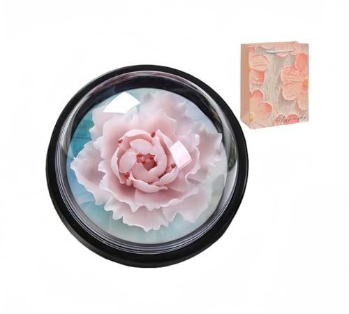 Handgefertigter Keramik Blumen ätherischen ölen Diffuser, Aromatherapie, for Badezimmer Schlafzimmer Büro, Elegante Schreibtisch dekor, mit Deckel (Rosa, inklusive Geschenktüte) von BOFUNY