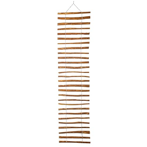 BOGATECO Rankgitter aus Haselnuss für Kletterpflanzen | 50 x 200 cm | Holz Rankhilfe Perfekt für den Garten, Balkon und Terrasse, Braun von BOGATECO