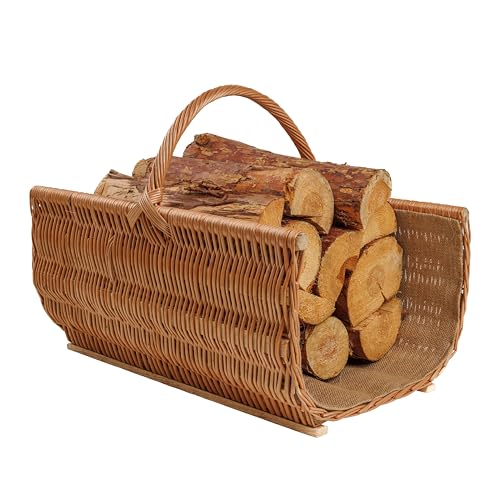 BOGATECO Weidenkorb mit Griff | Großer Kaminkorb 60X45X30 | Handgewebt | Holzkorb mit Verstärkung BOGATECO Weidenkorb mit Griff | Großer Kaminkorb 60X45X30 | Handgewebt | Holzkorb mit Verstärkung von BOGATECO