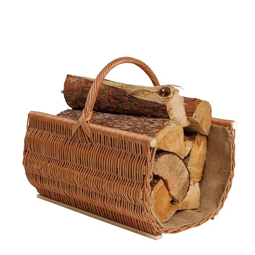 BOGATECO Weidenkorb mit Griff | Kaminkorb 50X35X25 | Handgewebt | Holzkorb mit Verstärkung BOGATECO Weidenkorb mit Griff | Kaminkorb 50X35X25 | Handgewebt | Holzkorb mit Verstärkung von BOGATECO