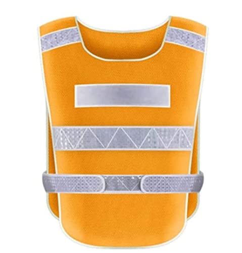 BOGAZY Reflektierende Weste Reflektierende Anzug-Sicherheitsweste Ultra-High-Visibility Reflective Mit Silbernen Reflexstreifen Für Sichtbarkeit Warnweste(Yellow) von BOGAZY