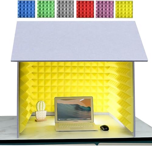 BOGDTF Sound Proof Box Portable Desktop Soundproof Cover, Vocal Absorbing Shield for Microphone, Studio Sound Recording, DIY Sound Booth for Home Studio Or Office BOGDTF Sound Proof Box Portable Desktop Soundproof Cover, Vocal Absorbing Shield for Microphone, Studio Sound Recording, DIY Sound Booth for Home Studio Or Office von BOGDTF