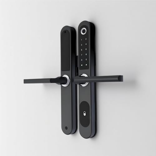 Black 5572 TTlock Bluetooth Smart Lock Keyless fechadura digital Fingerprint Password Door Lock on Slim Door von BOGJFC