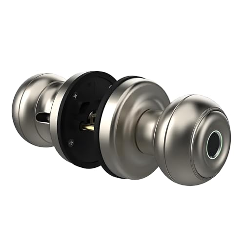 Fingerabdruck-Türknauf K1, kompatibel mit Tuya Bluetooth Smart Lock, zylindrisches elektronisches biometrisches Digitalschloss mit App-Fernbedienung, Kapazität for 20 Fingerabdrücke, passend for 35–55 Fingerabdruck-Türknauf K1, kompatibel mit Tuya Bluetooth Smart Lock, zylindrisches elektronisches biometrisches Digitalschloss mit App-Fernbedienung, Kapazität for 20 Fingerabdrücke, passend for 35–55 von BOGJFC