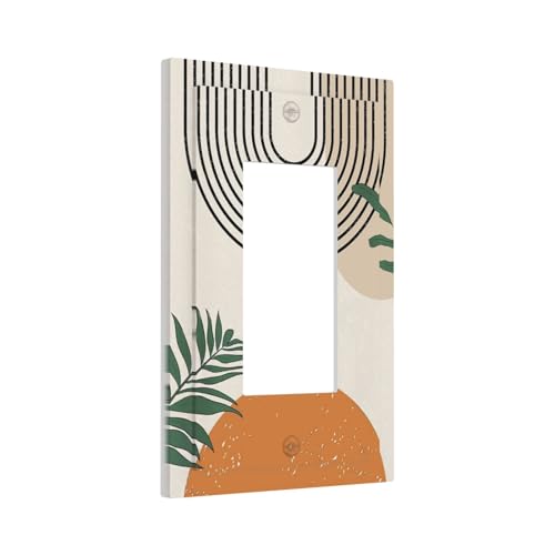 Orange Mid Century Boho Sun 1-Gang Wippen-/Dekorateur Outlet Lichtschalter Wandplatte Abdeckung Blende Dekorative Schalterplatte Dekorator Steckdosenabdeckung von BOGOSERY