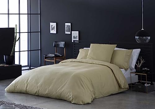 BOHEME Bettbezug, Satin, Beige, 140 x 200 cm, Bett 90 cm von BOHEME