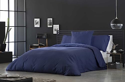 BOHEME Bettbezug, Satin, Blau, 140 x 200 cm, Bett 90 cm von BOHEME