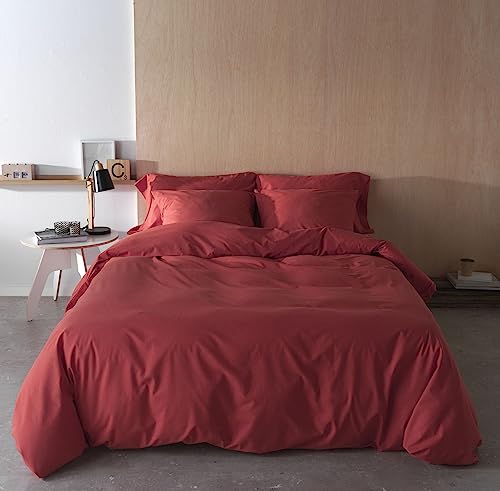 BOHEME Lisa Coral Bettbezug, 100% Baumwolle, Fadenzahl 200, für Betten von 135 cm von BOHEME