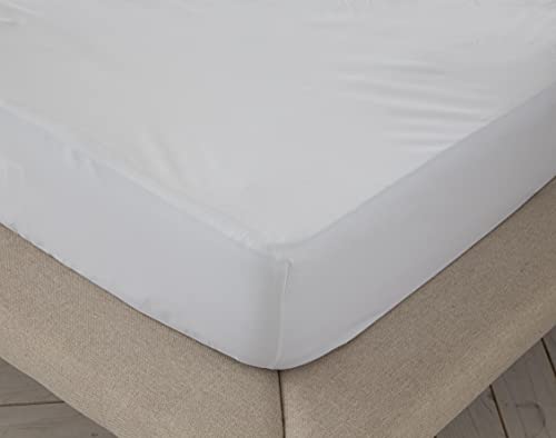 Spannbettlaken, Weiß, 100% Baumwolle, für Betten von 160 cm (160 x 190/200 cm) von BOHEME