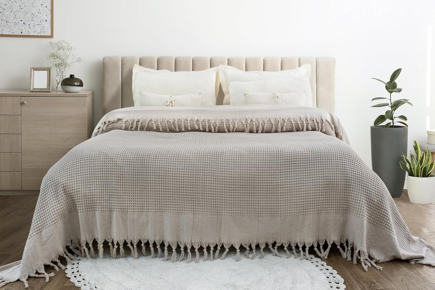 BOHORIA Tagesdecke Tagesdecke Santorini Sepia 220x240 cm Waffeloptik Überwurf Sofadecke BOHORIA Tagesdecke Tagesdecke Santorini Sepia 220x240 cm Waffeloptik Überwurf Sofadecke von BOHORIA