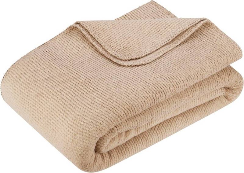 BOHORIA Tagesdecke BOHORIA® Kuscheldecke Premium Pure Cotton 150x200cm, luftdruchlässig von BOHORIA