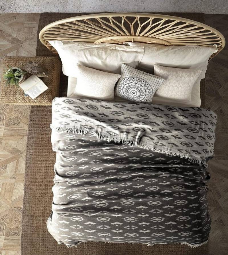 BOHORIA Tagesdecke BOHORIA® Premium Tagesdecke "Ubud" (150x200cm / 220 x 240cm), mit Muster von BOHORIA