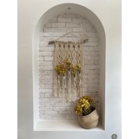 Makramee Wandbehang. Aufhänger. Trockenblumen Makrameedekor von BOHOspell