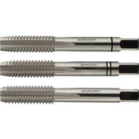 Bohrcraft - Hand Gewindebohrer Satz hssg DIN352UNC amerikanisches Grobgewinde 1/4 Zoll - 3 Stück Bohrcraft - Hand Gewindebohrer Satz hssg DIN352UNC amerikanisches Grobgewinde 1/4 Zoll - 3 Stück von BOHRCRAFT