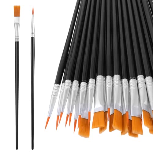 BOHUIZ 30 Stück Pinselset Acrylfarben, Feine Pinsel Flache PinselsetKünstlerpinsel Nylonpinsel Malpinsel Set Paint Brush für Ölfarben Acrylfarben Gouache BOHUIZ 30 Stück Pinselset Acrylfarben, Feine Pinsel Flache PinselsetKünstlerpinsel Nylonpinsel Malpinsel Set Paint Brush für Ölfarben Acrylfarben Gouache von BOHUIZ
