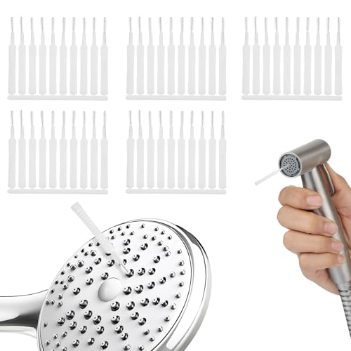 BOHUIZ 50 Stück Duschloch Reinigungsbürste, Mini Spaltreinigung Bürste Mini Bürste Strohhalm Bürstes für Duschkopf Fensterschlitz Auto-Luftauslass von BOHUIZ
