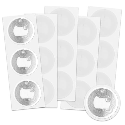 BOHUIZ 50 Stück NFC Tag Sticker, NFC Aufkleber Ntag 213 NFC Stickers Wiederbeschreibbar NFC Karten Programmierbar 144 Byte Speicher für Alle NFC-fähigen Handys und Geräte BOHUIZ 50 Stück NFC Tag Sticker, NFC Aufkleber Ntag 213 NFC Stickers Wiederbeschreibbar NFC Karten Programmierbar 144 Byte Speicher für Alle NFC-fähigen Handys und Geräte von BOHUIZ