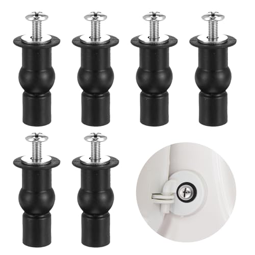 BOHUIZ 6 Set WC Sitz Befestigung, Universal WC Sitz Ersatzteile Toilettendeckel Befestigung Toilettensitz Behoben Schraube Klodeckel Dübel Schrauben Toilettendeckel Dübel BOHUIZ 6 Set WC Sitz Befestigung, Universal WC Sitz Ersatzteile Toilettendeckel Befestigung Toilettensitz Behoben Schraube Klodeckel Dübel Schrauben Toilettendeckel Dübel von BOHUIZ