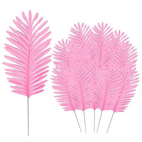 BOICXM Künstliche tropische Palmenblätter mit Stielen, 45,7 cm, für Hochzeitsarrangements, Dschungel-Party-Dekoration, 24 Stück von BOICXM