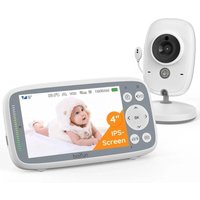 BOIFUN Innenraum-Sicherheitskamera mit 4-Zoll-IPS-Bildschirm, 1760mAh-Akku und Unterstützung für Schlaflieder/Temperatursensorik/VOX-Funktionen BOIFUN Innenraum-Sicherheitskamera mit 4-Zoll-IPS-Bildschirm, 1760mAh-Akku und Unterstützung für Schlaflieder/Temperatursensorik/VOX-Funktionen von BOIFUN