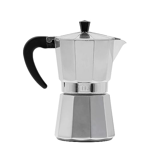 Cafetera express HOLA en aluminio, 6 tazas von BOJ