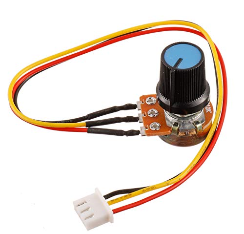 BOJACK B10K 3 Terminal Rotations potentiometer mit linearer Verjüngung WH148 Variabler 10 K Ohm-Kohlefilm widerstand mit XH2.54-3-Pin-Anschlusskabel(Packung mit 2 Stück) von BOJACK
