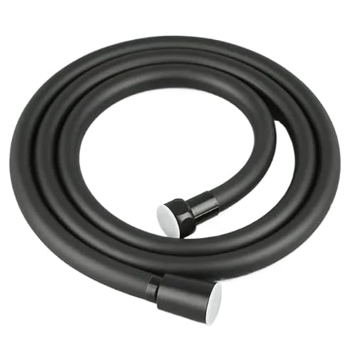 1,5/2,0/3,0/4,0 M PVC Handbrause Schlauch Universal Flexible Anti Wicklung Explosionsgeschützte Wasser Rohr Bad Wasserhahn Dusche für Badarmaturen(Black,400cm) von BOJHGO