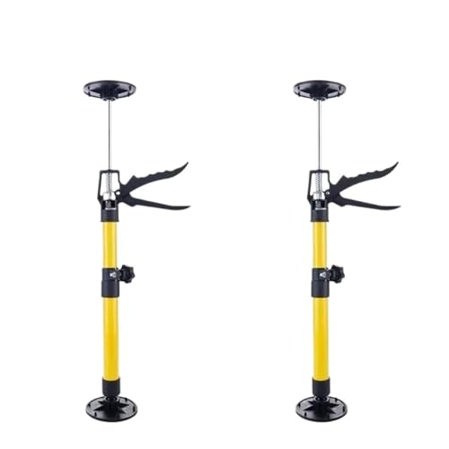 2 Stück Teleskop-Stützstange aus Stahl for Handheber, generische Stahl-Stützstange, Hebestange for Schränke und Bretter, verstellbare Handarbeitshalterung(Yellow) von BOJHGO