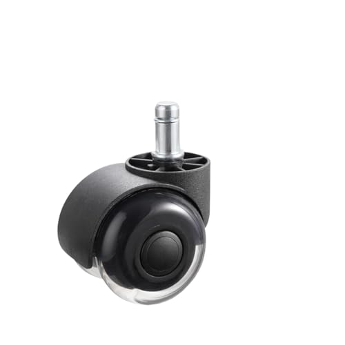 5 Stück 2/3 Zoll Bürostuhlräder Ersatz-Computer-Gaming-Schreibtisch-Universalrollen for Hartholzböden und Teppiche für Tisch(2 in Double Wheels) von BOJHGO
