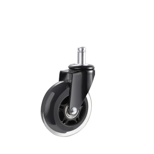 5 Stück 2/3 Zoll Bürostuhlräder Ersatz-Computer-Gaming-Schreibtisch-Universalrollen for Hartholzböden und Teppiche für Tisch(3 in Single Wheels) von BOJHGO