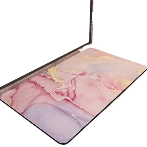 BOJHGO Modische Badezimmermatten, super saugfähig, rutschfest, Bad-Bodenmatte for Dusche, Toilette, Tür, Teppich, waschbar(Pink,45cmx70cm) von BOJHGO