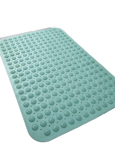 BOJHGO Rechteckige Duschmatte, große rutschfeste Matte, for Haushalt, Bad, Toilette, Bodenmatte, Fußmassagematte, Badezimmerzubehör(Green) von BOJHGO