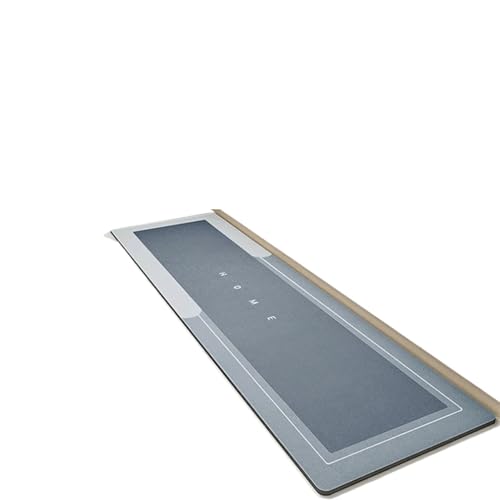 BOJHGO Super saugfähige Kieselalgen-Schlamm-Pad, Bad, Küche, Bodenmatte, rutschfeste Teppich-Pad, Küchenmatten, abwischbar, waschbar, Langer Streifen-Teppich(Blue Grey,50X120cm) von BOJHGO